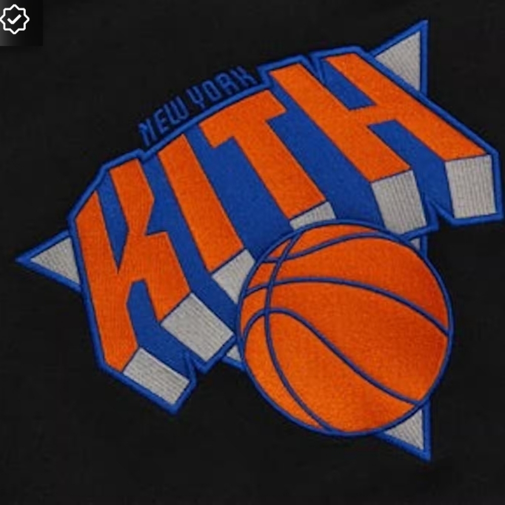 Kith New York Knicks Hoodie Sandrift, Size S, Color Black, Pre-owned - Picture 2 of 9